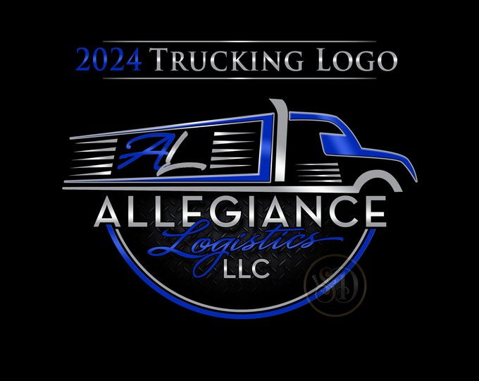 Trucking Logo, Logistics Logo, Transportation Logo, Transport Logo, Trucking Brand, Truck Door Logo, Semi Logo, Hauling Logo, Trucker Gift