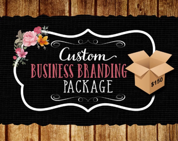 Custom Business Branding Package, Custom Logo Pack, Logo Bundle, Business Start-Up Logo Package, OOAK unique Logo Design Package