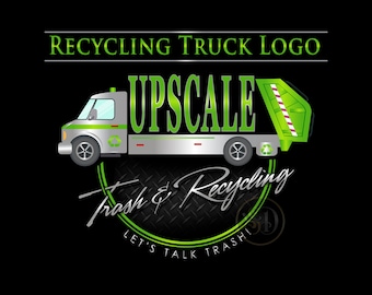 Aangepast logo-ontwerp recyclingvrachtwagen, vrachtwagenmerk