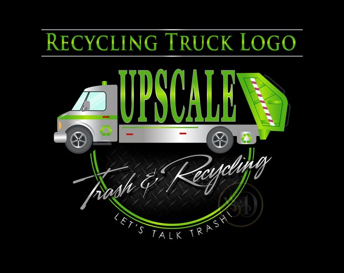 Recycling Truck Logo, Trucking Logo, Transports Logo, Transportation Logo, Trucking Brand, Truck Door Logo, Semi Logo, Hauling Logo Design