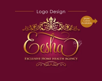 Small Business Logo, Ornament Logo, Vintage Logo, Scroll Logo, Logo, Logo Design, Logo Creation, Logo Maker, Cursive Logo Design, Brand Logo