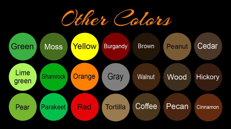 Our color charts, display only, NOT for sale. image 6