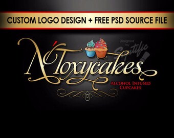 Cup Cake Logo, Logo, Logo Design, Custom Logo Design, Logos, Custom logo, Business Logo, Creative logo, Logo Design Service, Bakery Logo