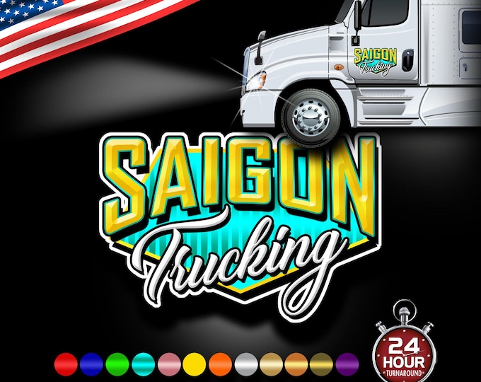 3D Trucking Company Logo Design | Custom Colors | 24‑Hour Turnaround | Options for Decals, Cards