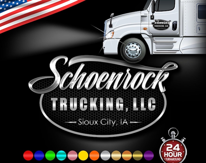 3D Trucking Logo Design | Custom Colors | 24‑Hour Turnaround | Perfect for Truck Doors