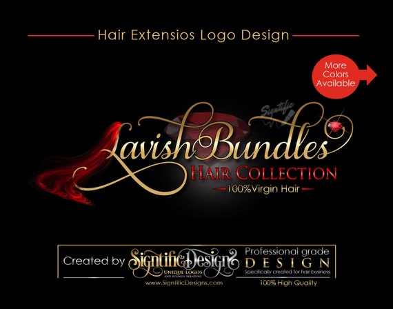 Hair Branding Business Logo Hair Extension Logo Hair | Etsy