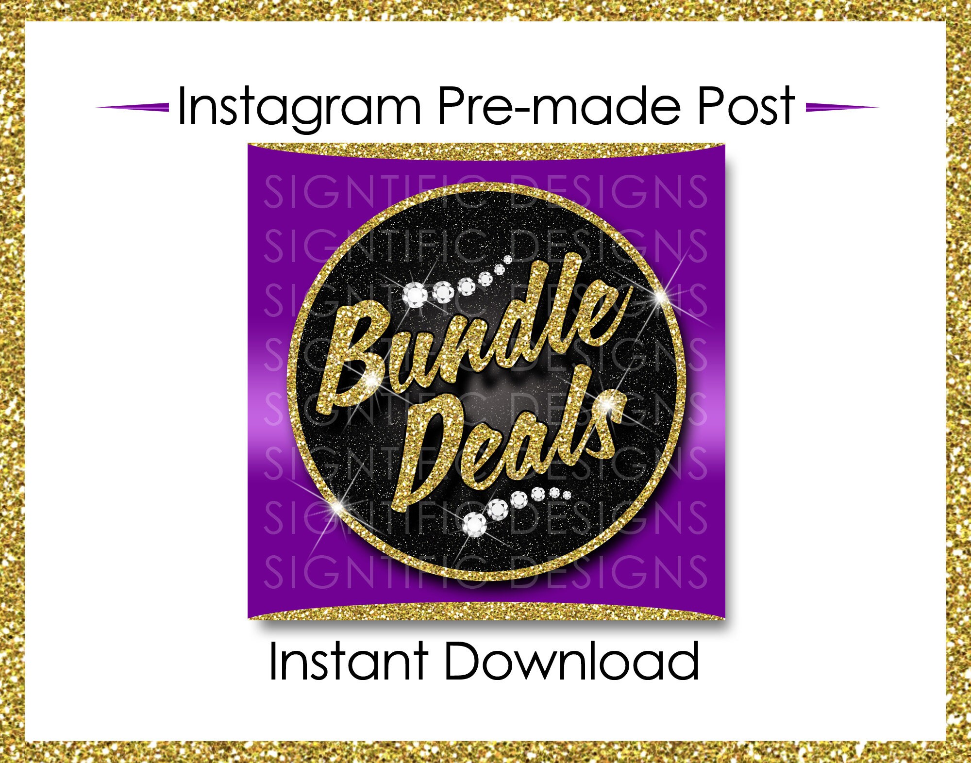 Instant Download Bundle Deals Hair Extensions Flyer Instagram