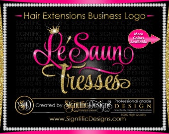 Hair Extension Logo, Hair Business Logo, Hair Tresses Logo, Virgin Hair Logo, Logo Update, Logo Revamp, Logo Design, Hair Bundle Logo