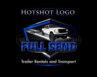 Hotshot Logo, Hot Shot Logo, Logistics Logo, Trucking Branding, Dual Truck Logo, Trailer Logo, Trucking Business Logo, Pickup Logo Design