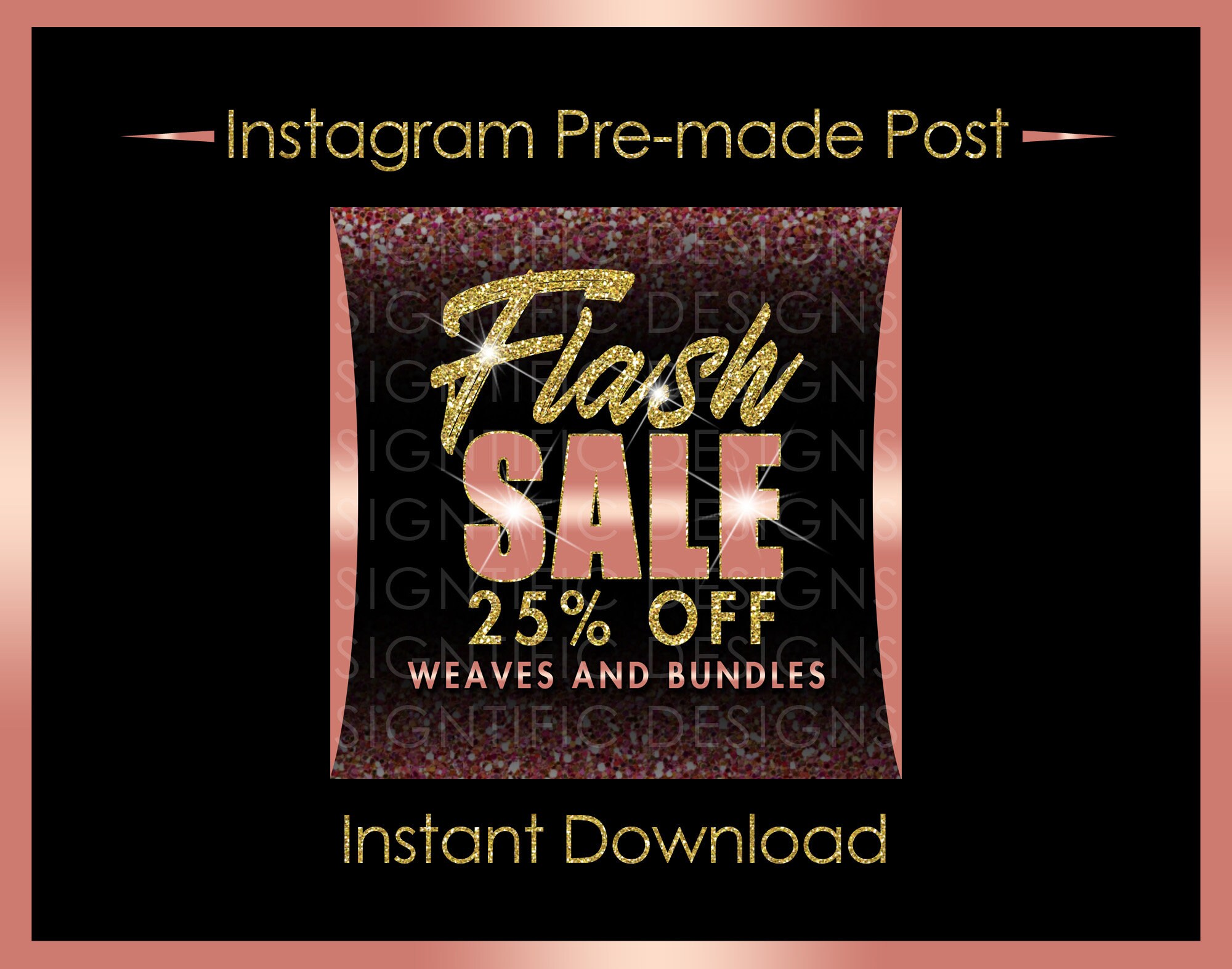 Instant Download Flash Sale Hair Business Flyer Bundle Sale Etsy