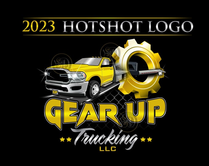 Hotshot Trucking Logo, Logistics Logo, Trucking Business Logo, Trucking Dispatching Company Logo, Truck Door Logo, Hot Shot Truck Brand Logo