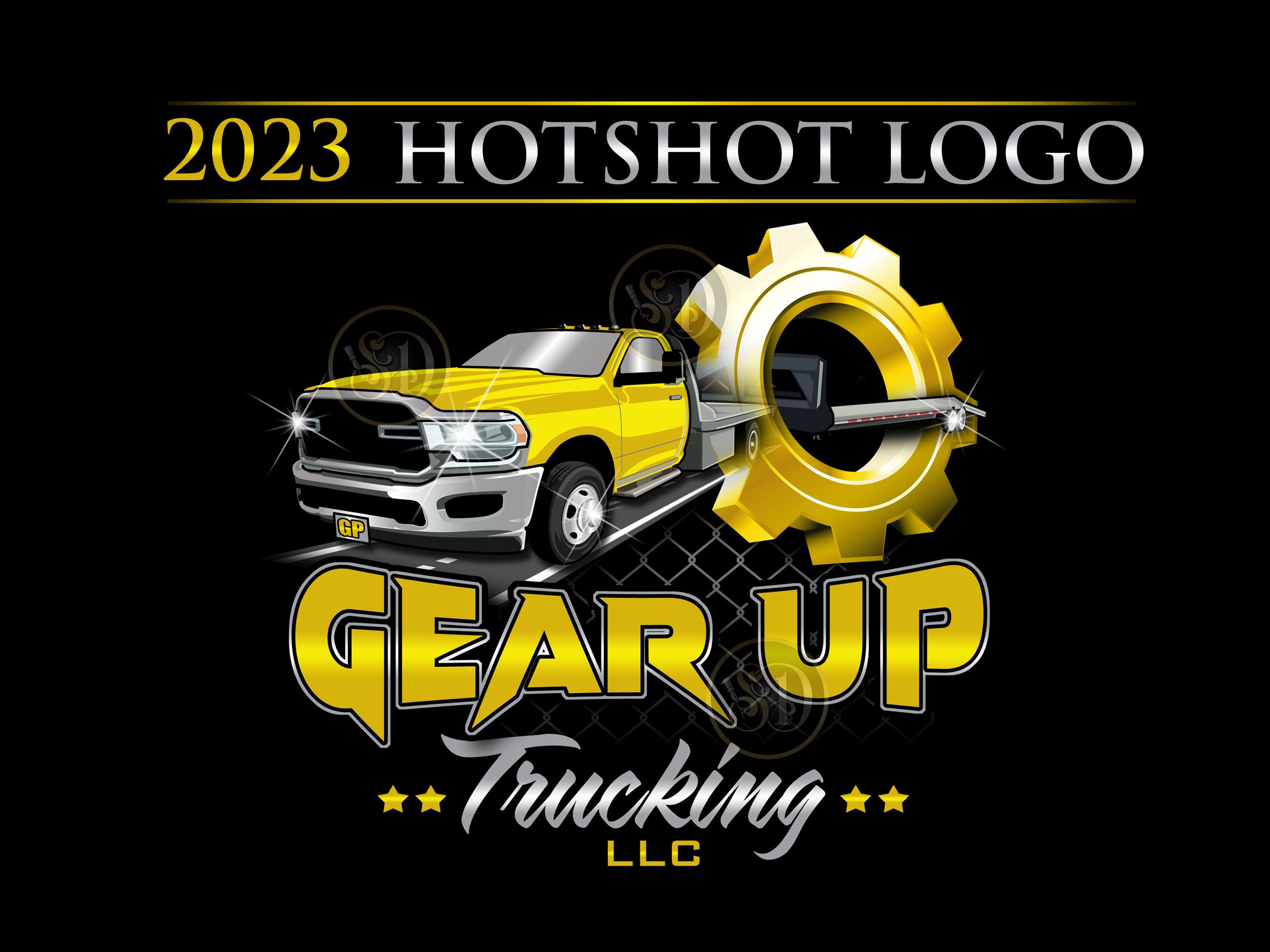 Hotshot Trucking Logo, Logistics Logo, Trucking Business Logo, Trucking