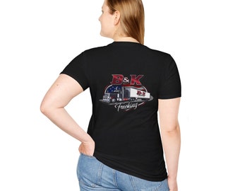 Custom Trucking Business Unisex Softstyle T-Shirt
