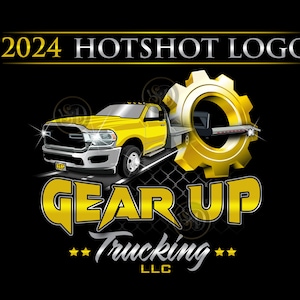 Hotshot Trucking Logo, Logistics Logo, Trucking Business Logo, Trucking Dispatching Company Logo, Truck Door Logo, Hot Shot Driver Logo Gift