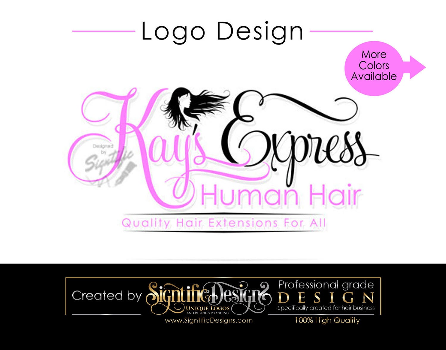 Hair Extension Logo, Hair Business Brand, Hair Branding, Hair Bundle