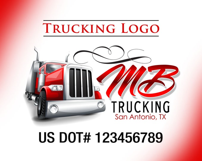 Trucking Business Logo, Truck Logo, Trucking Design Logo, Semi Truck Logo, Trucking Brand, Truck Door Logo, Box Truck Logo, Hauling Logo