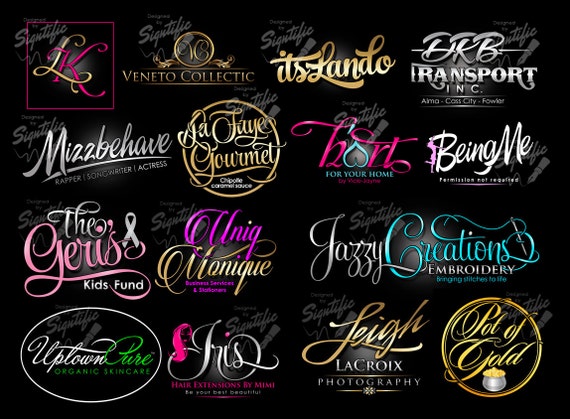 Custom Logo Design Salon Logo Label Design Business - Etsy