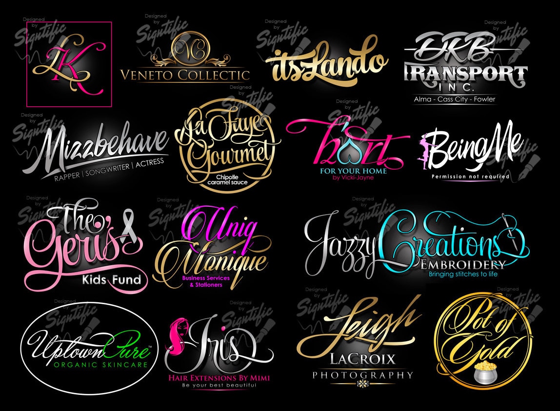 High End Salon Logos