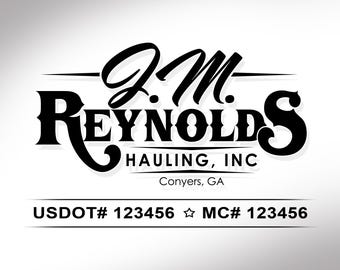 Trucking logo design, custom business logo design, truck print ready logo design, premade business graphic design, western logo design