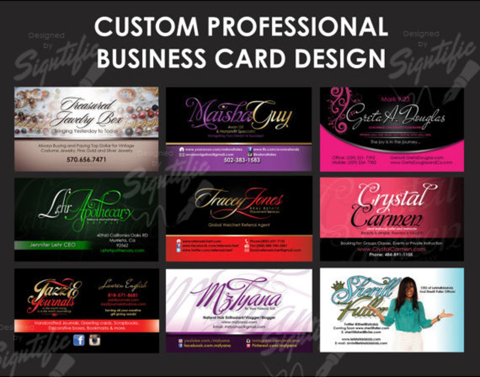 Professional Business Card Design Print Ready Visit Card Etsy