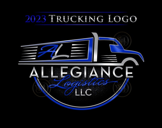 Trucking Logo, Logistics Logo, Transport Logo, Transportation Logo, Trucking Brand, Truck Door Logo, Semi Logo, Hauling Logo, Trucker Gift