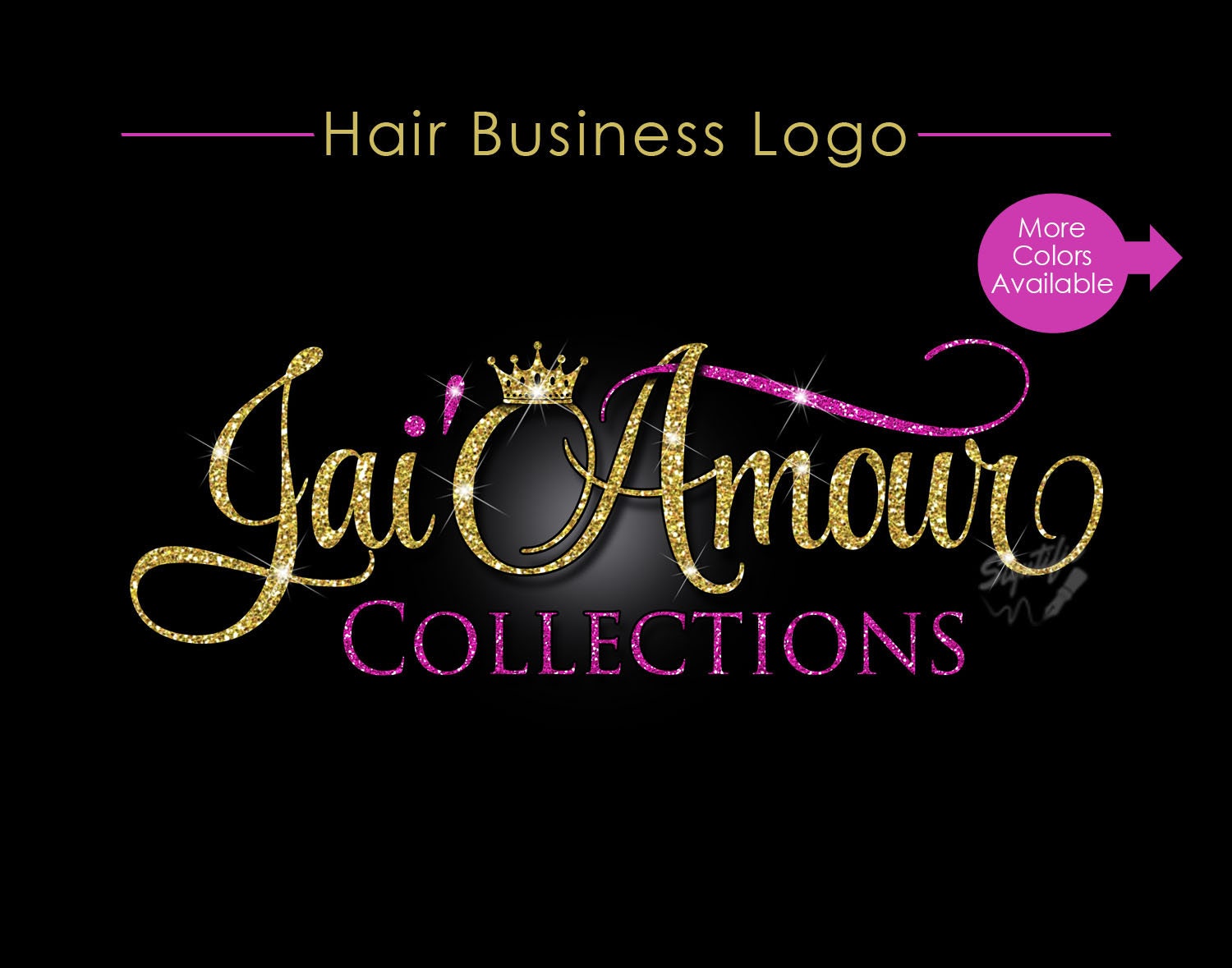 Hair Business Logo, Hair Extensions Logo, Virgin Hair Logo, Hair