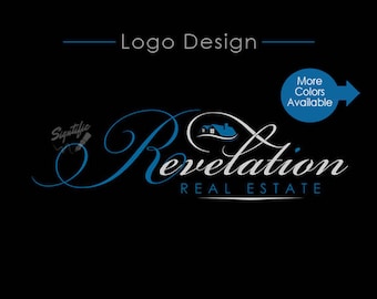 Custom Real Estate Logo, email Signature Design, Realty Logo design in Corporate Colors, Sign Logo Design