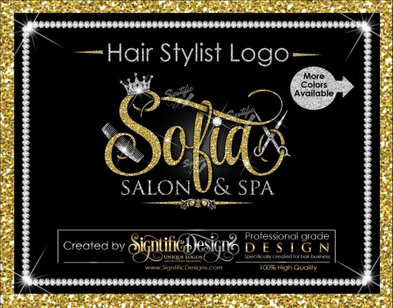 Fancy Glittery Hair Salon Logo With Bling Crown Comb & - Etsy Norway Fancy Glittery Hair Salon Logo With Bling Crown Comb & - Etsy Norway
