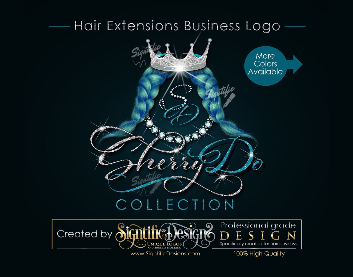 Hair Business Logo Hair Logo Hair Extensions Brand Logo Etsy