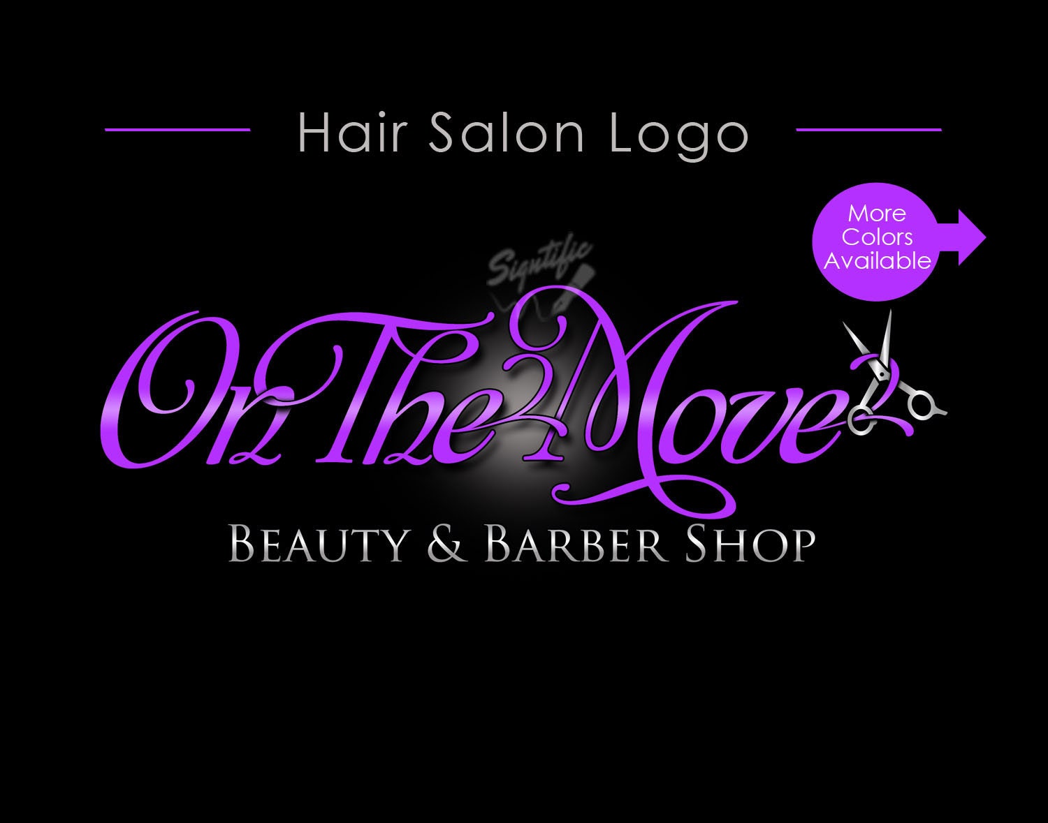Hair Salon Logo Hair Business Logo Logo Logo Custom Scissors