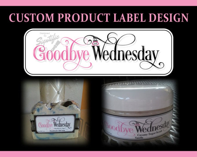 Custom product label design, soap label design, product label, sugar scrub logo design, shampoo label design, candle label design, branding