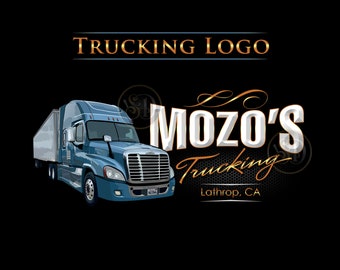 Trucking Logo, Dispatching Logo, Semi Truck Logo, Trucking Brand, Logistics Logo, Truck Door Logo, Trucker Logo Design, Owner Operator Logo