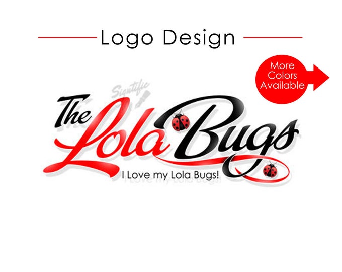 Custom Logo Design, Logo with Lady Bug, Business Branding, Boutique Logo, Fashion Logo Design, Couture Logo, Online Store Logo, Website Logo