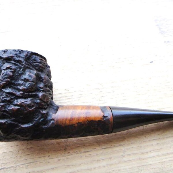 Vintage Rare MLC Linkman's Dr Grabow Hand Made large rusticated briar estate pipe c. 1932