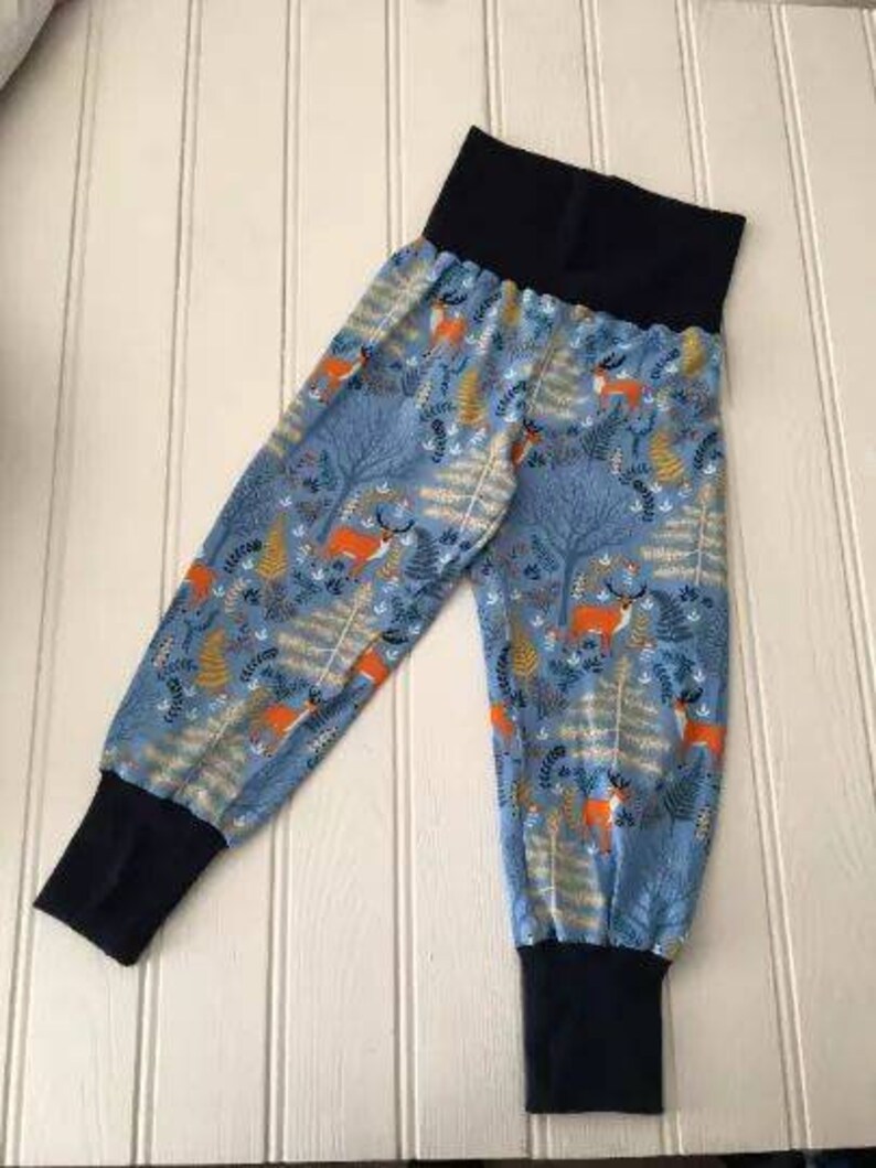 baby gift toddler leggings choice of finish Woodland leggings Christmas leggings made to order unisex leggings sizes 0 to 5 years