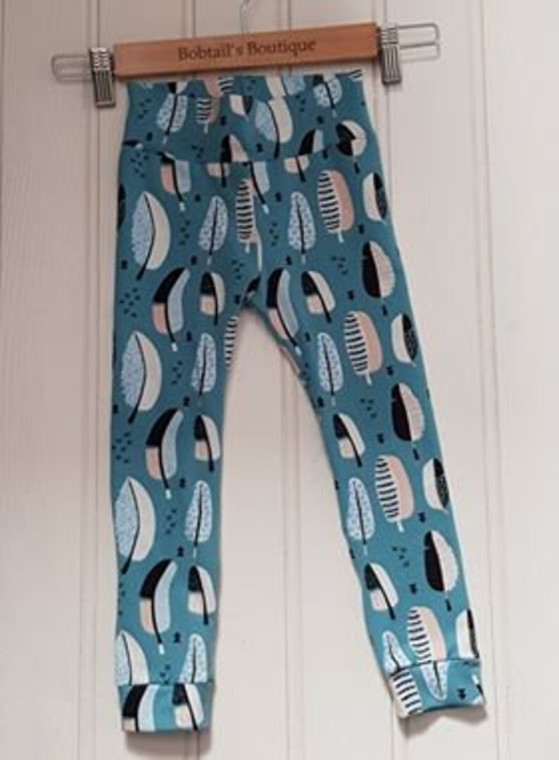 baby gift toddler leggings choice of finish Woodland leggings Christmas leggings made to order unisex leggings sizes 0 to 5 years