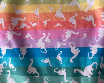 Rainbow dinosaurs harem Romper, made to order, comfy harem romper,  baby shower gift, Mum to be gift, playsuit,