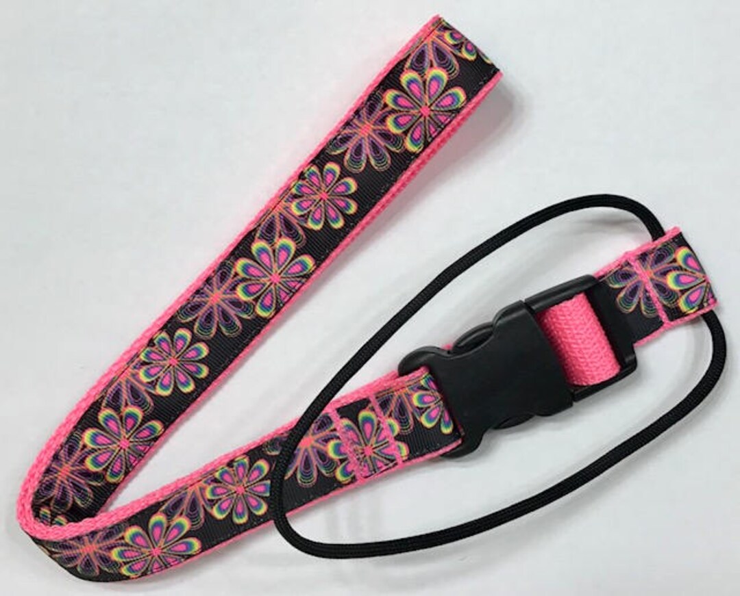 Snowboard Leashes Neon Psychedelic Flowers Ribbon Snowboarding Skiing