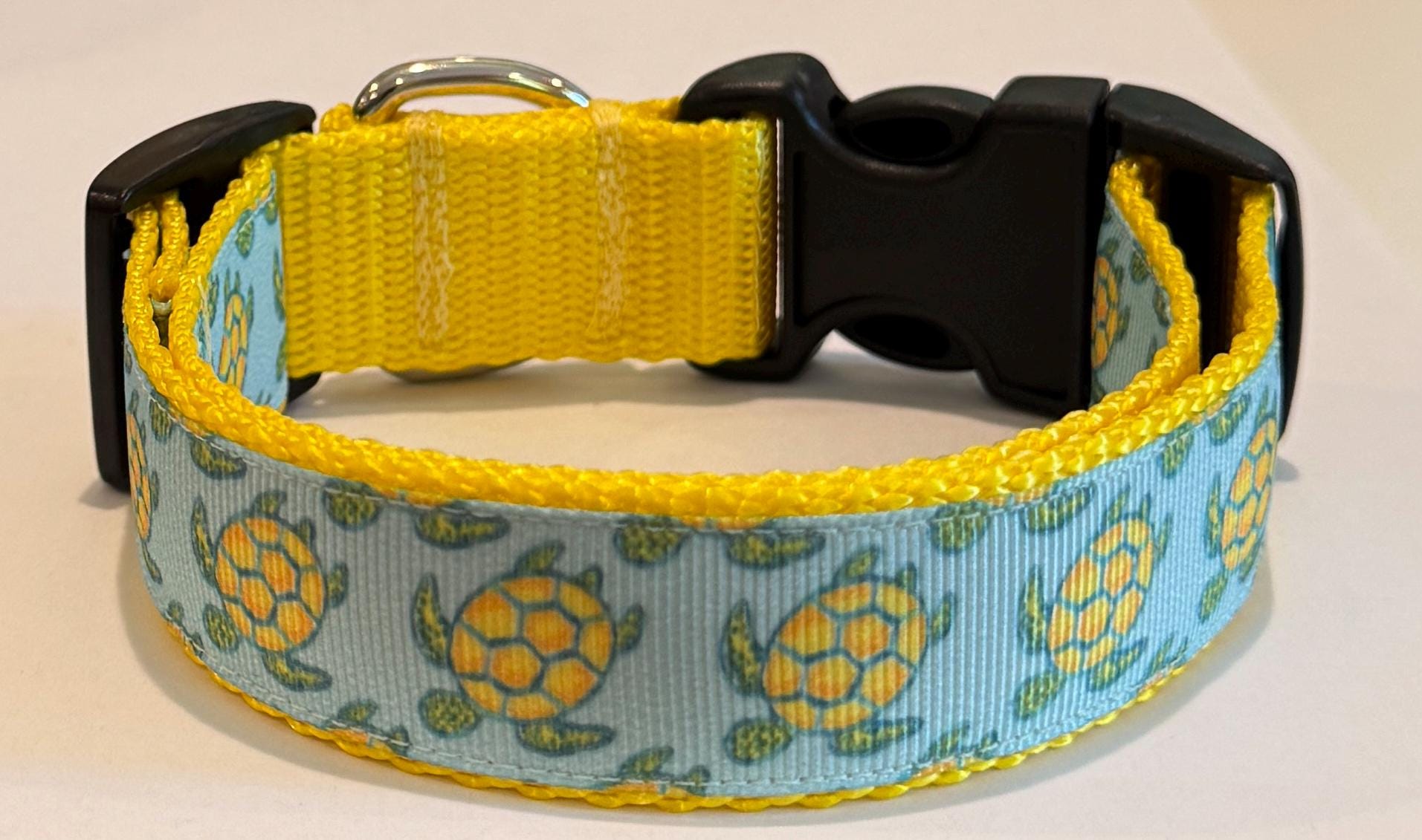 Ocean Turtles, Grosgrain Ribbon Adjustable Collar, Marine/Ocean Pet/Vet Accessories/Supplies, Gift, Girl/Boy Dog