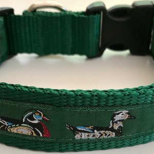 Ducks, Hunting,Father's Day Adjustable Dog Collar,Rustic/Camping Collar,Pet Supplies/Accessories, Boy/Girl Dog Collar, Pet/Vet Gift