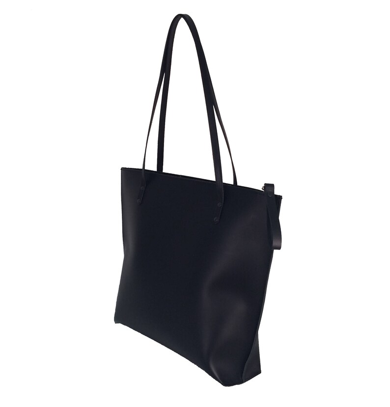 Black Leather Tote