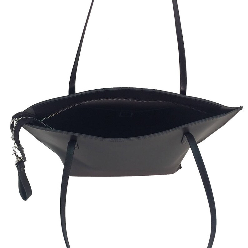 Black Leather Tote