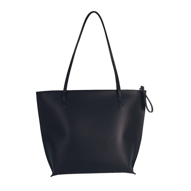 Black Leather Tote