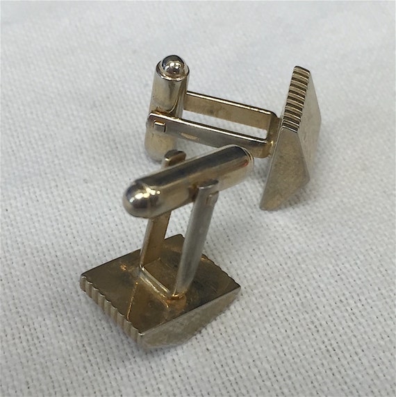 Pyramid Cufflinks - Vintage Triangular Cuff Links… - image 4