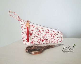 Handmade Scissor Pouch, Belle Provence, Embroidery Scissor Pouch