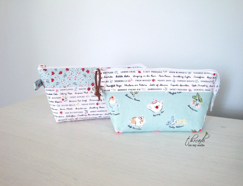 Handmade Open Wide Pouch, Notions Pouch, My Favorite Things, All Purpose Pouch image 1