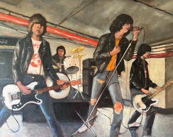 The Ramones Print, Punk Rock Art (11x14)