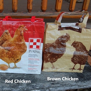 Upcycled Chicken Feed Bags- Many styles available