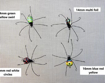 Screen Door Saver- Beaded Spider- Unique beads
