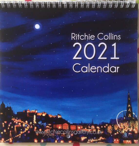 2021 Ritchie Collins wall calendar Etsy